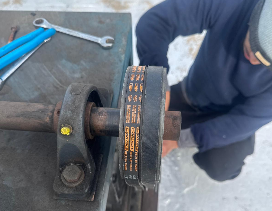Commercial kitchen exhaust fan and blower mechanical repair project